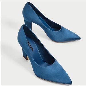 Zara Satin Heels Size 7.5